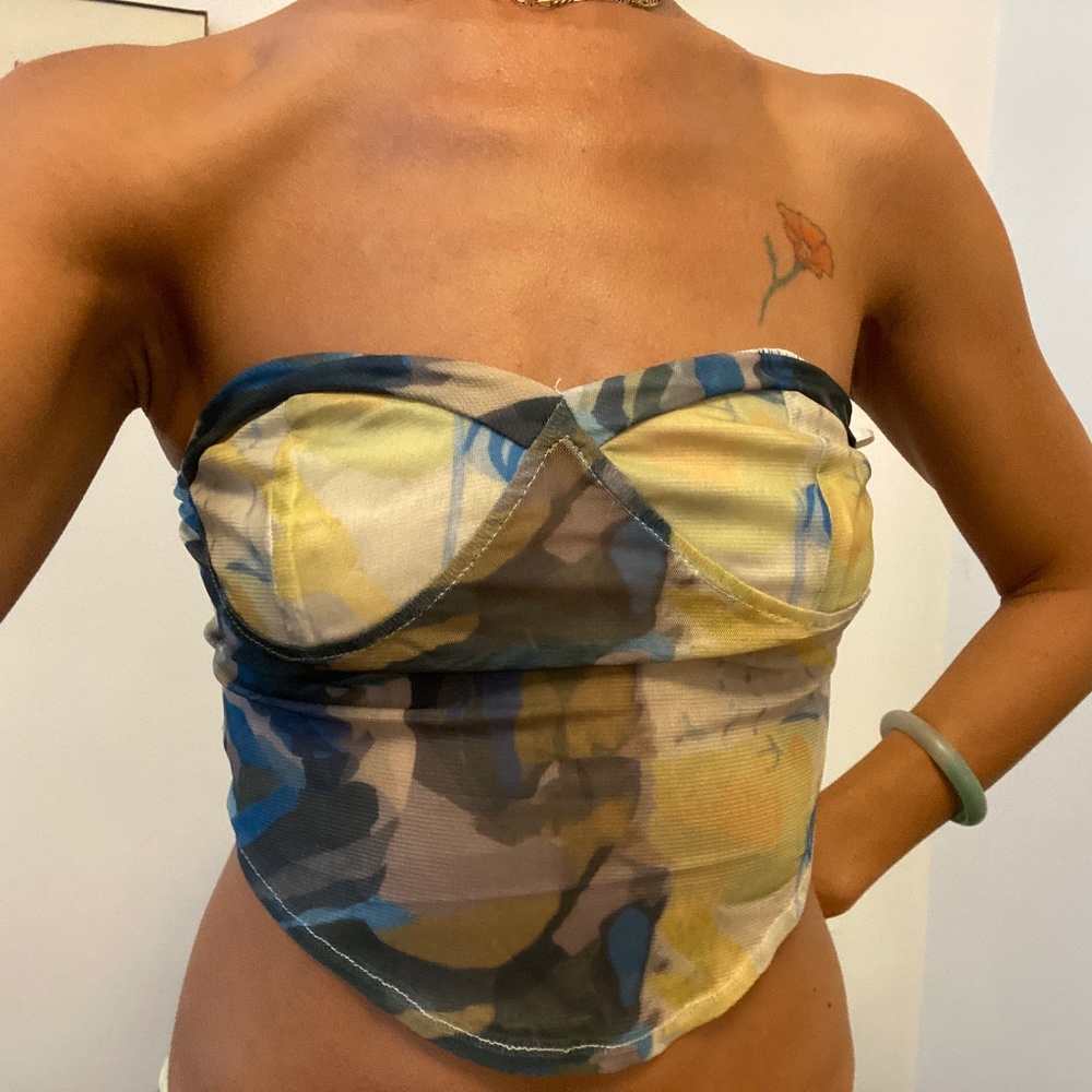 Solado watercolor bustier top